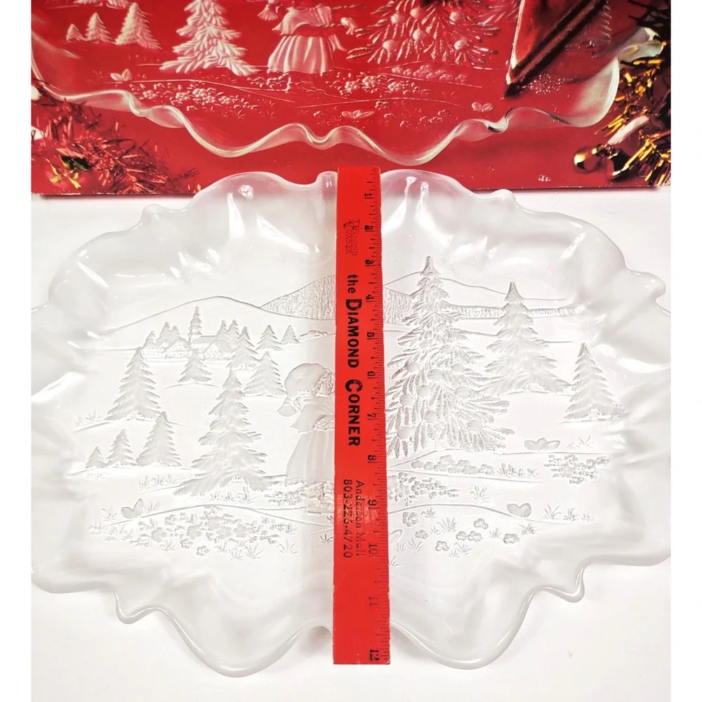 Mikasa Oval Canape Platter Germany Glass Crystal 17.25